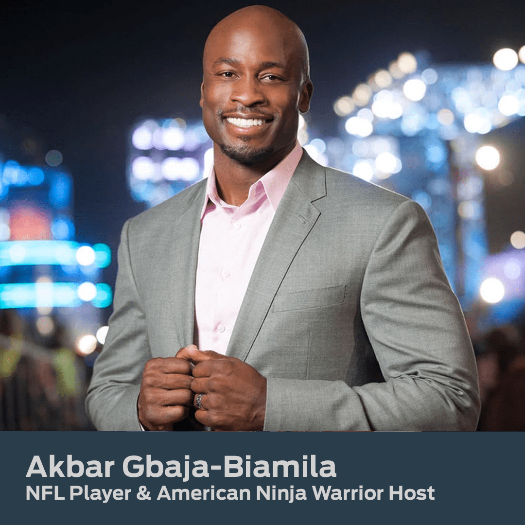 Laser Eye Center of Silicon Valley patient, Akbar Gbaja-Biamila: NFL Player & American Ninja Warrior host.