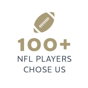 100+ NFL Players chose LECSV Gold star logo
