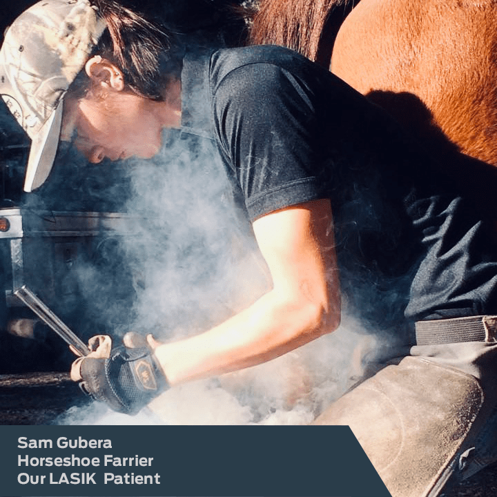 Laser Eye Center of Silicon Valley LASIK patient, Sam Gubera: Horsehoe Farrier