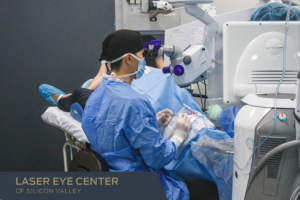 Dr. Ling performing a surgery in the laser room for CLR Webinar blog