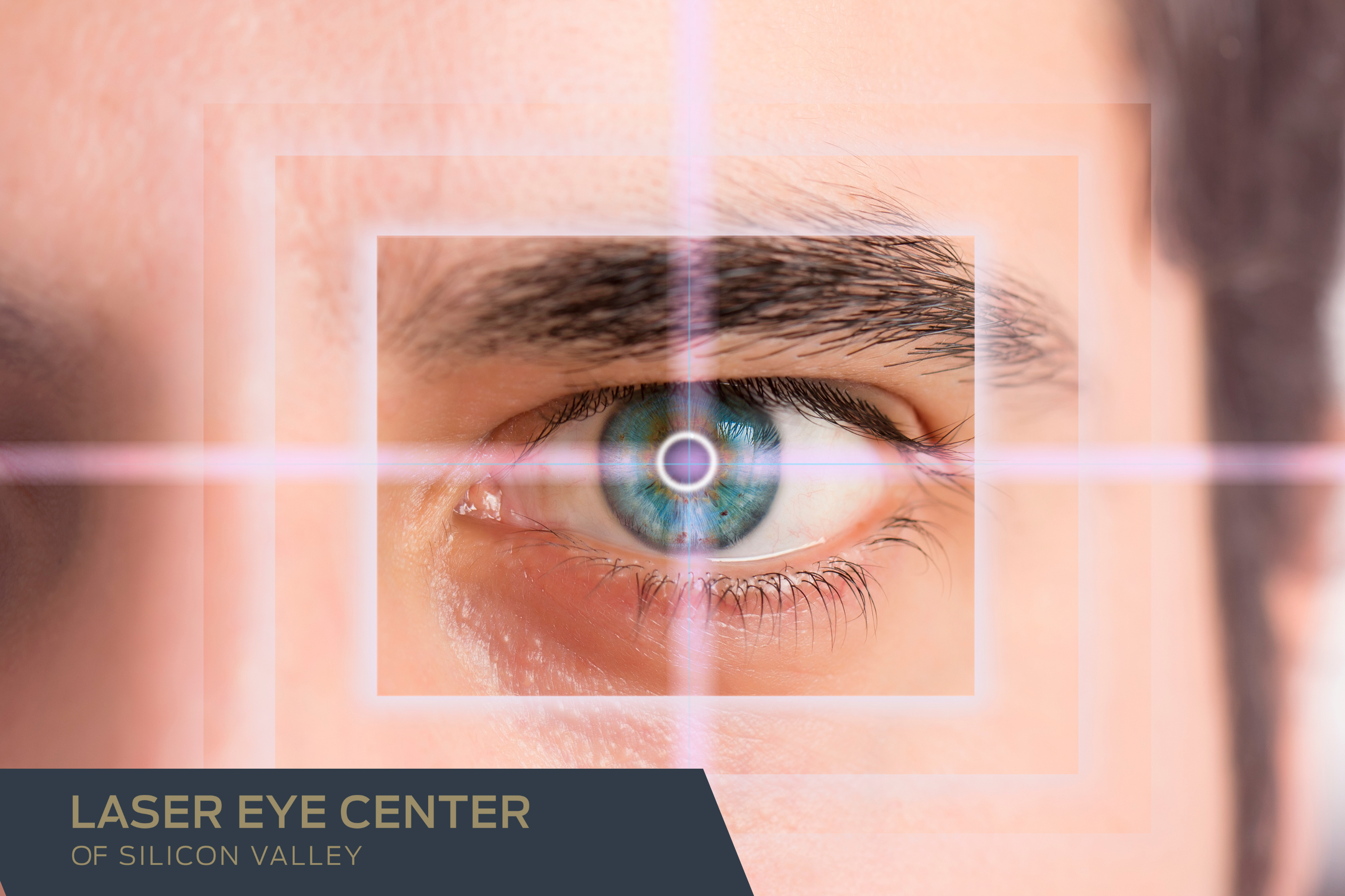 Close up of an eye with a laser focused onto the pupil for A Guide to Modern Vision Correction blog