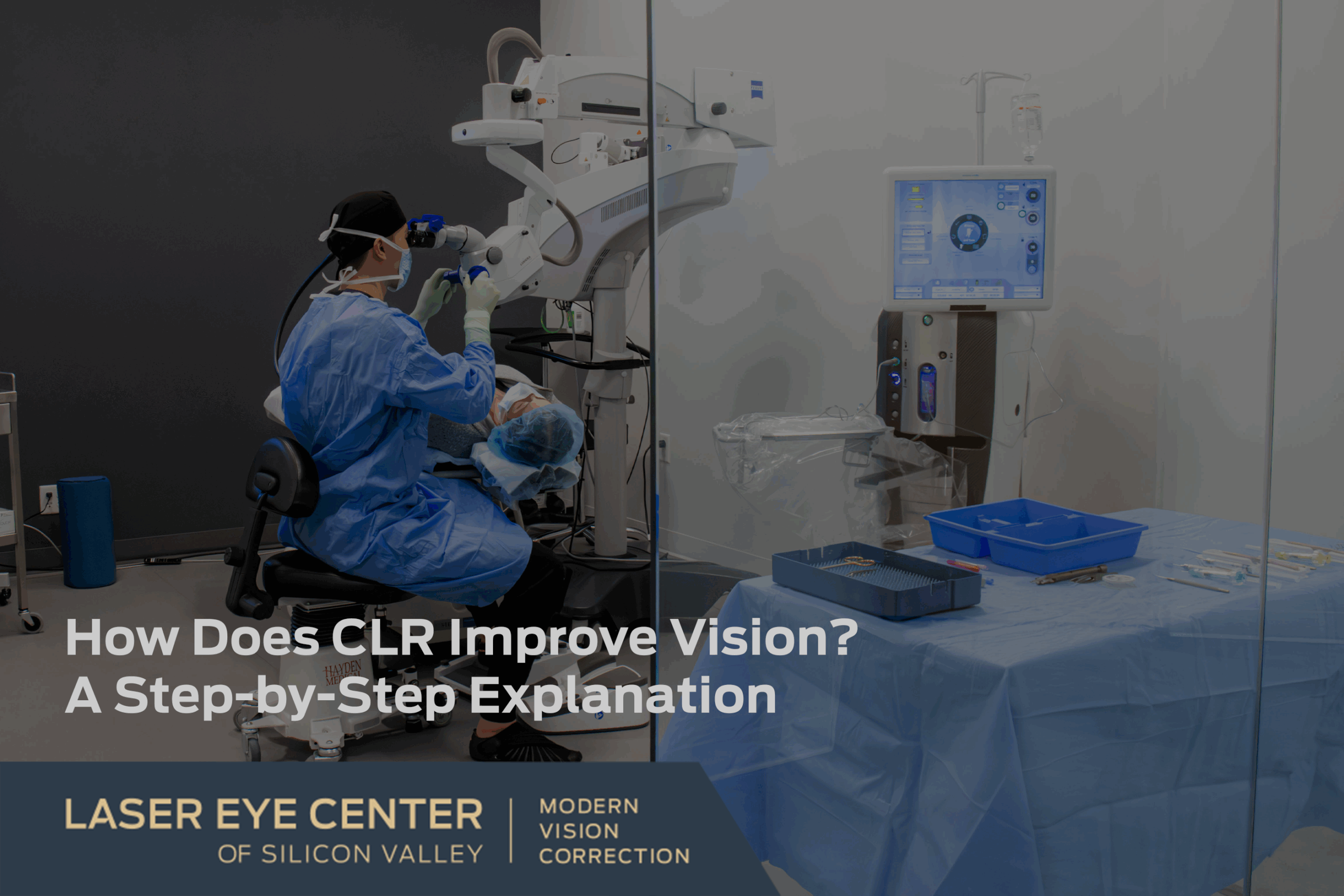 Dr. Joseph Ling performing Custom Lens Replacement (CLR) surgery on a patient